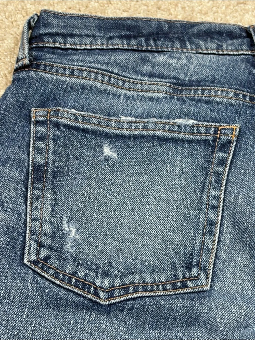 Moussy Vintage Women's Mallard Slim Straight Jeans Blue Sz 25